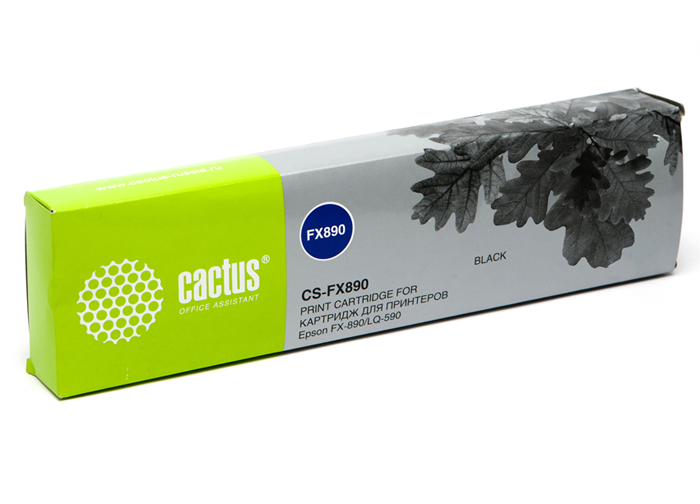 Картридж матричный CACTUS CS-FX890 для Epson FX-890/LQ-590, ресурс 5 000 000 зн,black