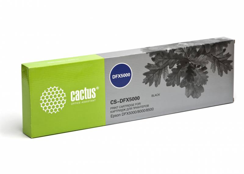 Картридж матричный CACTUS CS-DFX5000 для Epson DFX5000/8000/8500, ресурс 13 000 000 зн, black