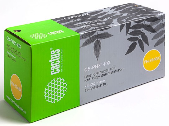 Картридж CACTUS CS-PH3140X для принтеров XEROX Phaser 3140/ 3155/ 3160,  2500 стр.