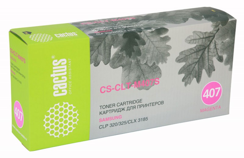 Тонер-картридж CACTUS CS-CLT-M407S для принтеров Samsung CLP-325/CLX-3185, magenta